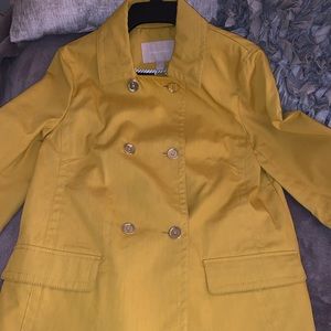 Yellow banana republic coat